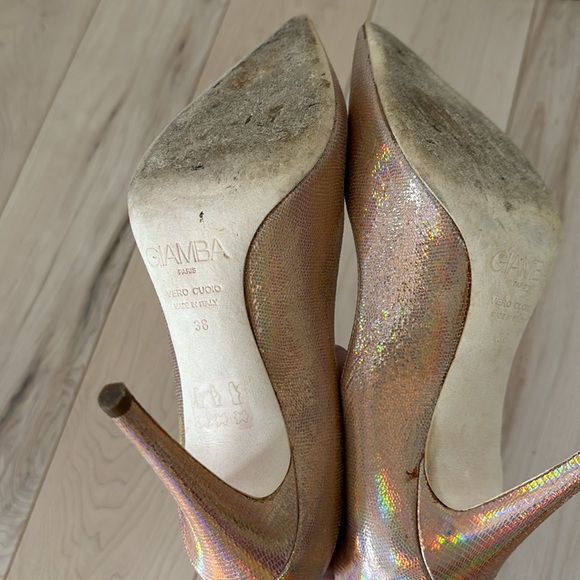GIAMBA holographic pink pumps - size 8 - Picture 3 of 8
